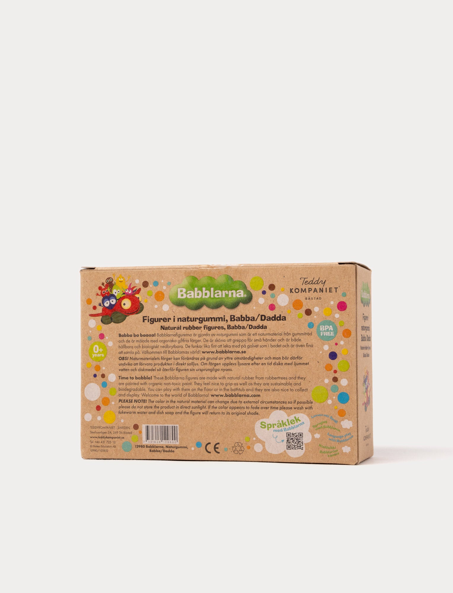 Image of Babblarna, Figurer i naturgummi, Babba/Dadda