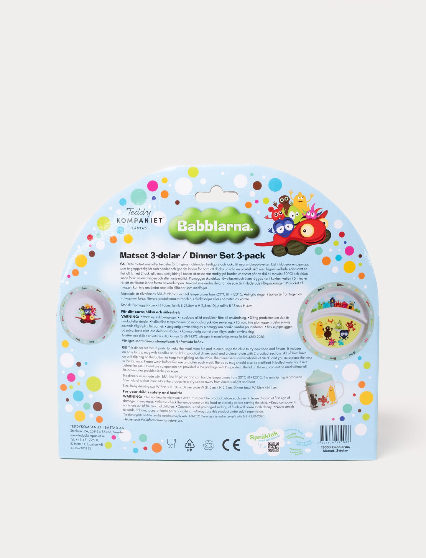 Babblarna, Dinner Set, 3 Pieces