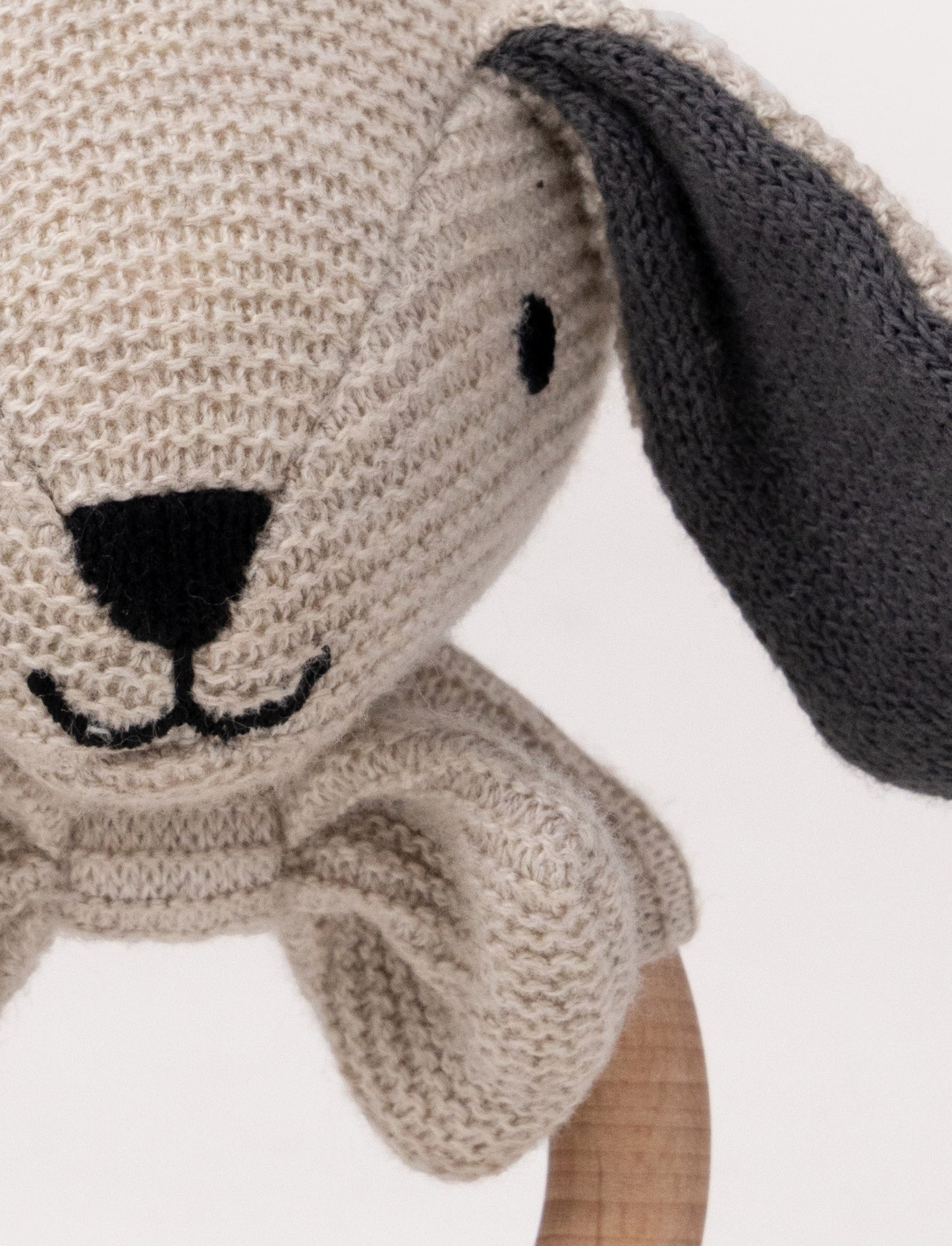 Teddy Baby, Rattle, Dog, Knitted