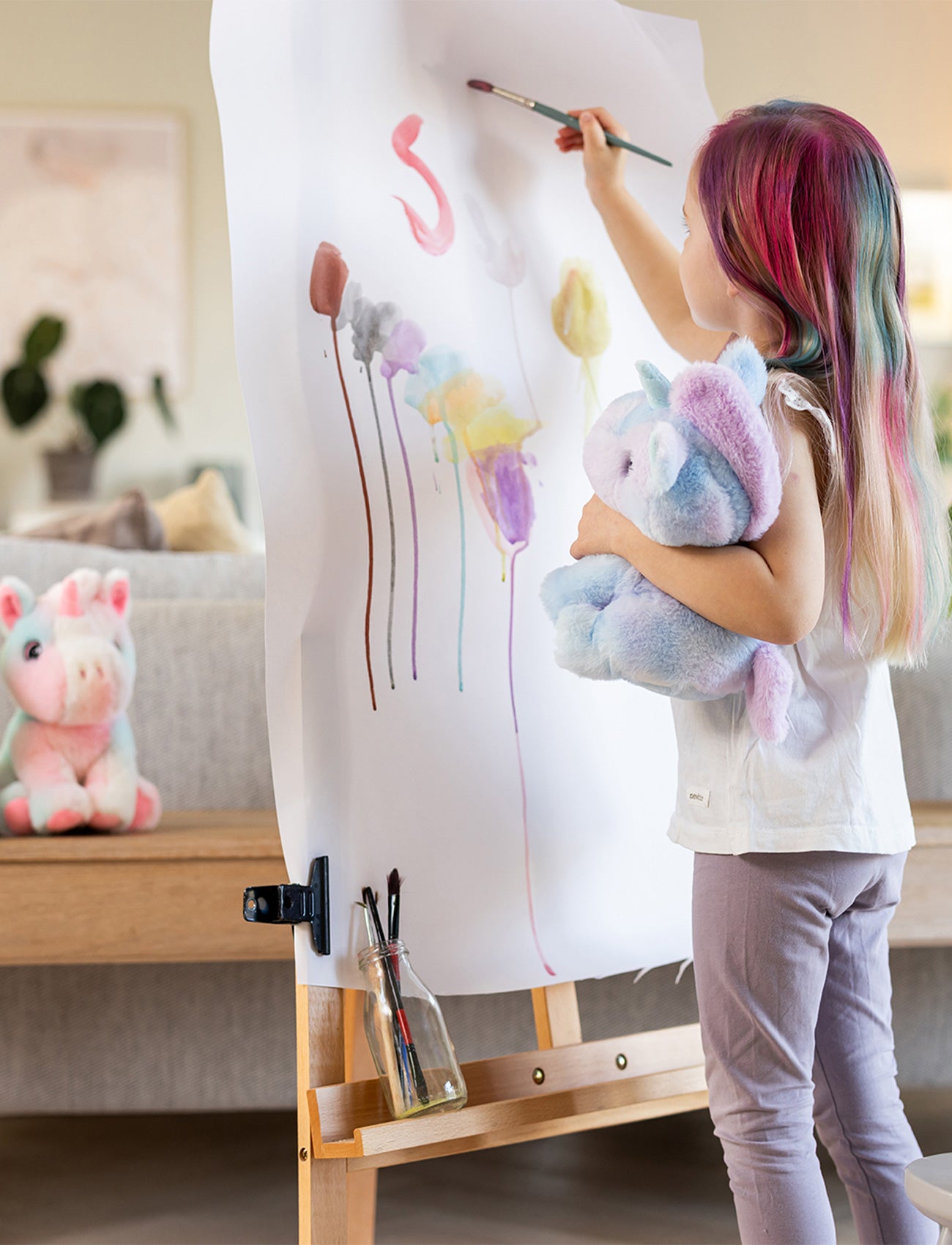 Rainbow-colored Unicorns, Trio