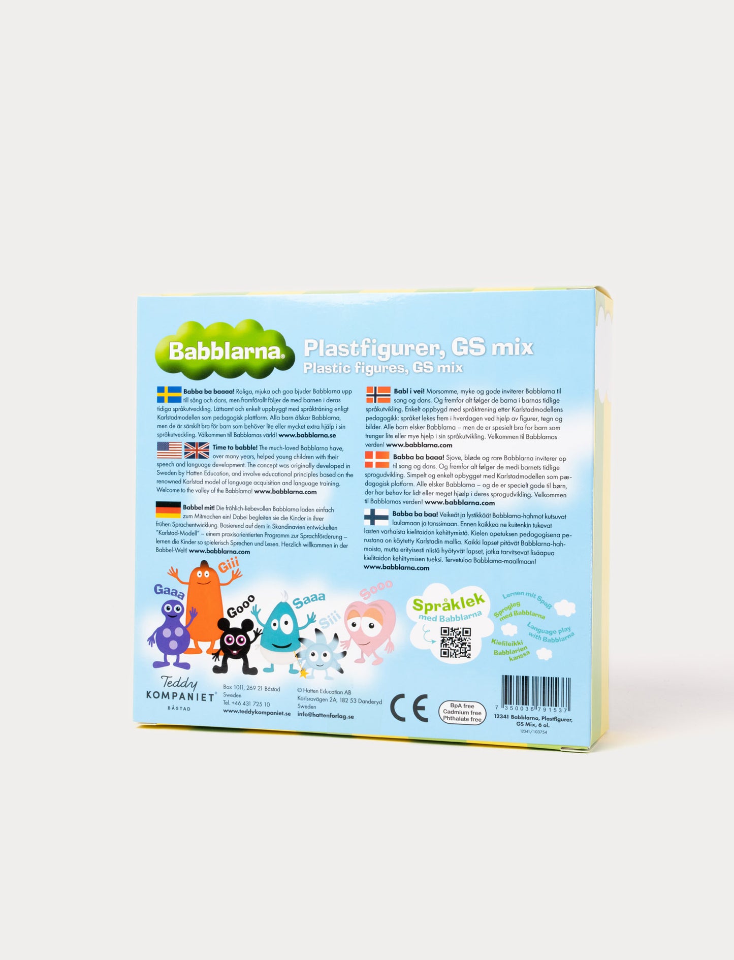 Babblarna, Plastic Figures, GS Mix, 6 pcs