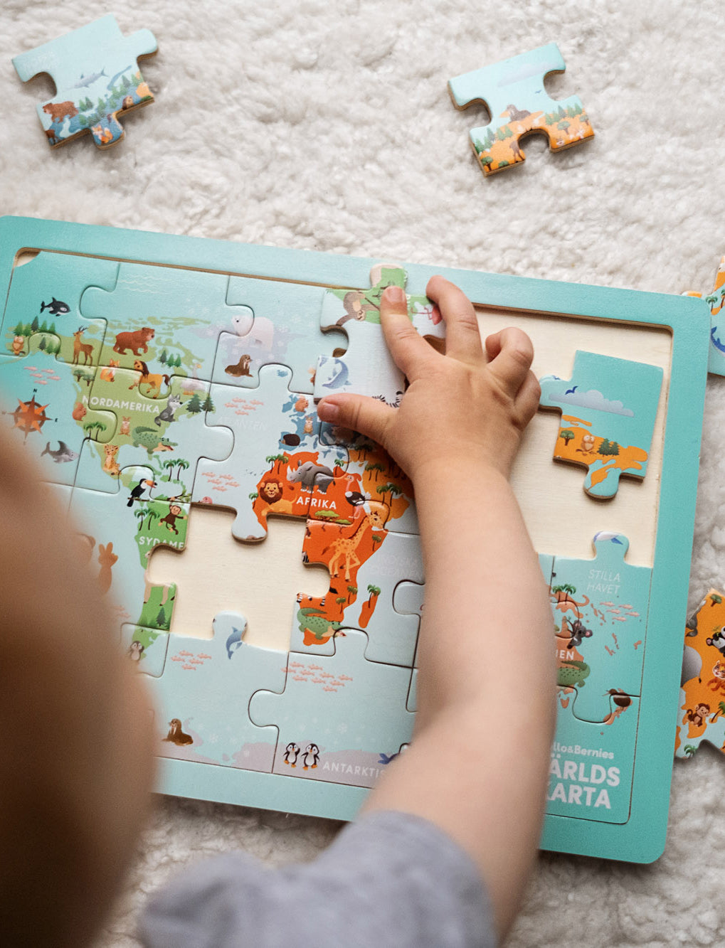 Lollo & Bernie, Puzzle, World Map, 24 Pieces