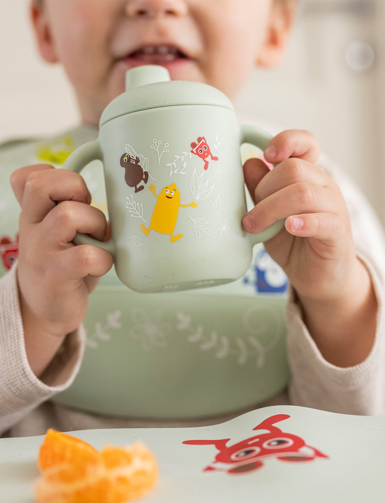Babblarna, Silicone Cup with Lid, In Nature