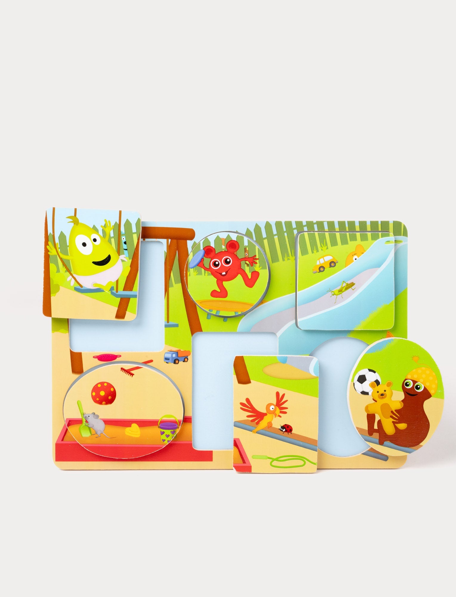  Image of Babblarna, Peekaboo Puzzle, Playground, 6 Figures