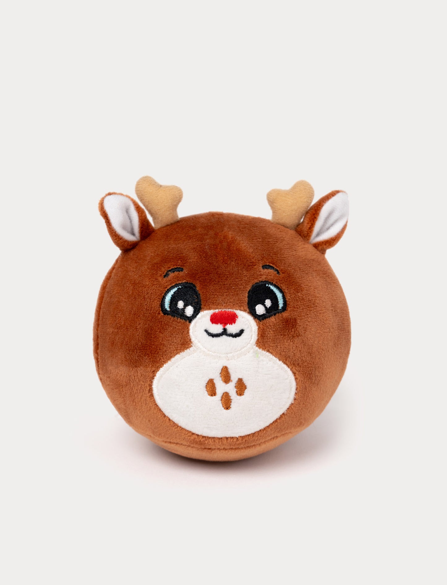 Plush reindeer toy with a squishy filling