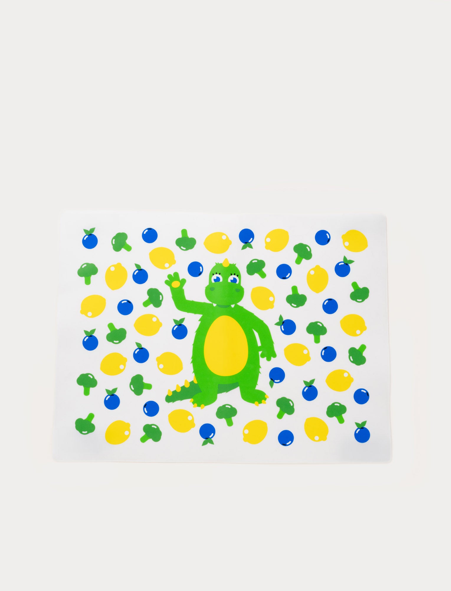 Image of Colorful silicone placemat with a Bolibompa design, featuring a non-slip surface and easy-to-roll-up convenience.
