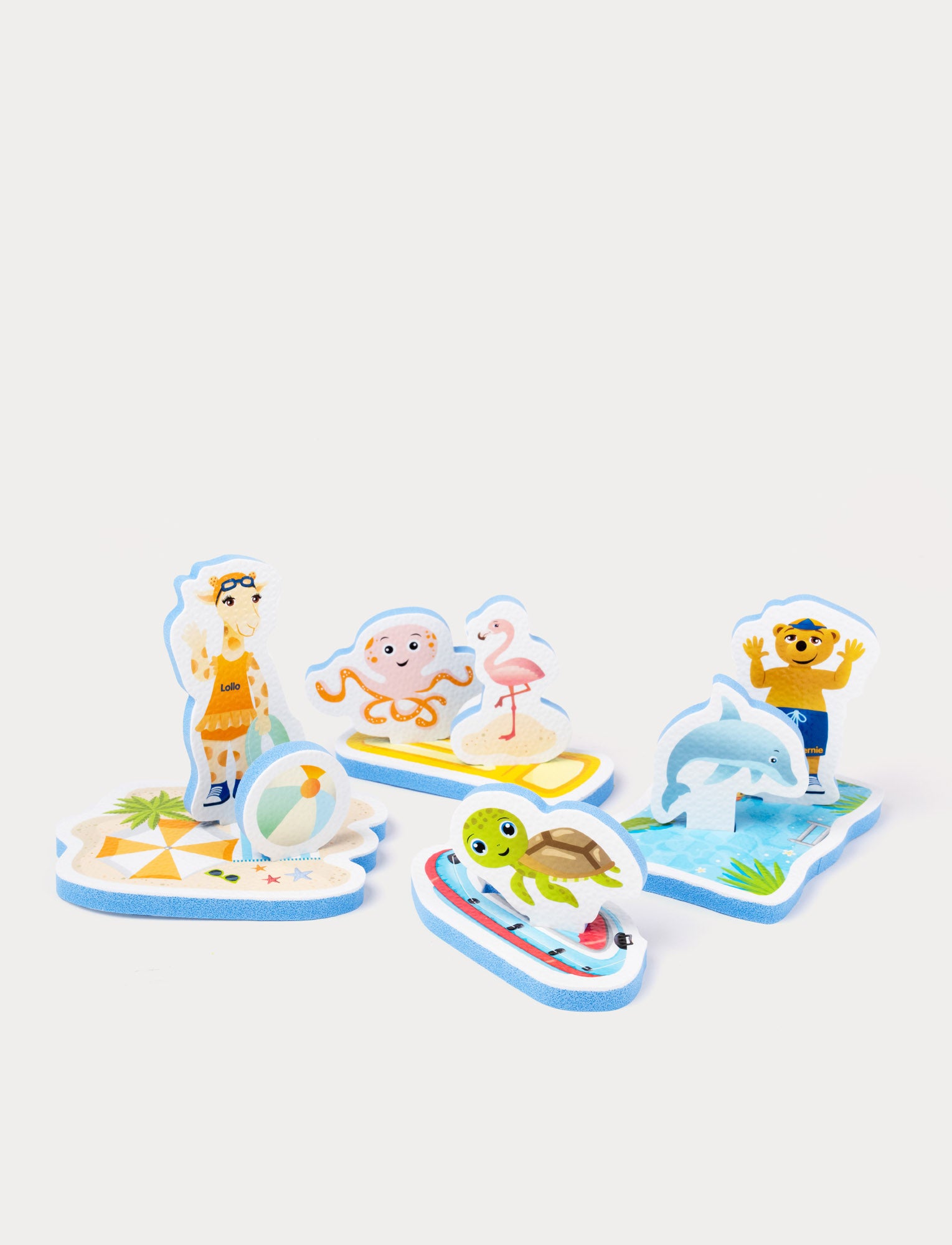  Image of Colorful Lollo & Bernie bath toys