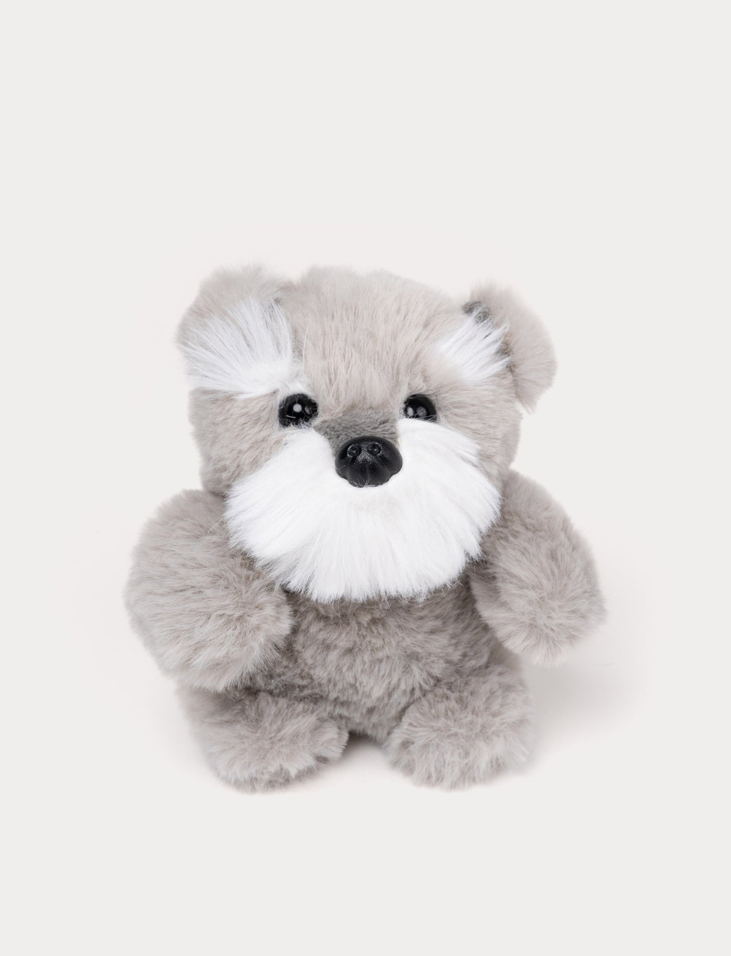Grey soft plush dog