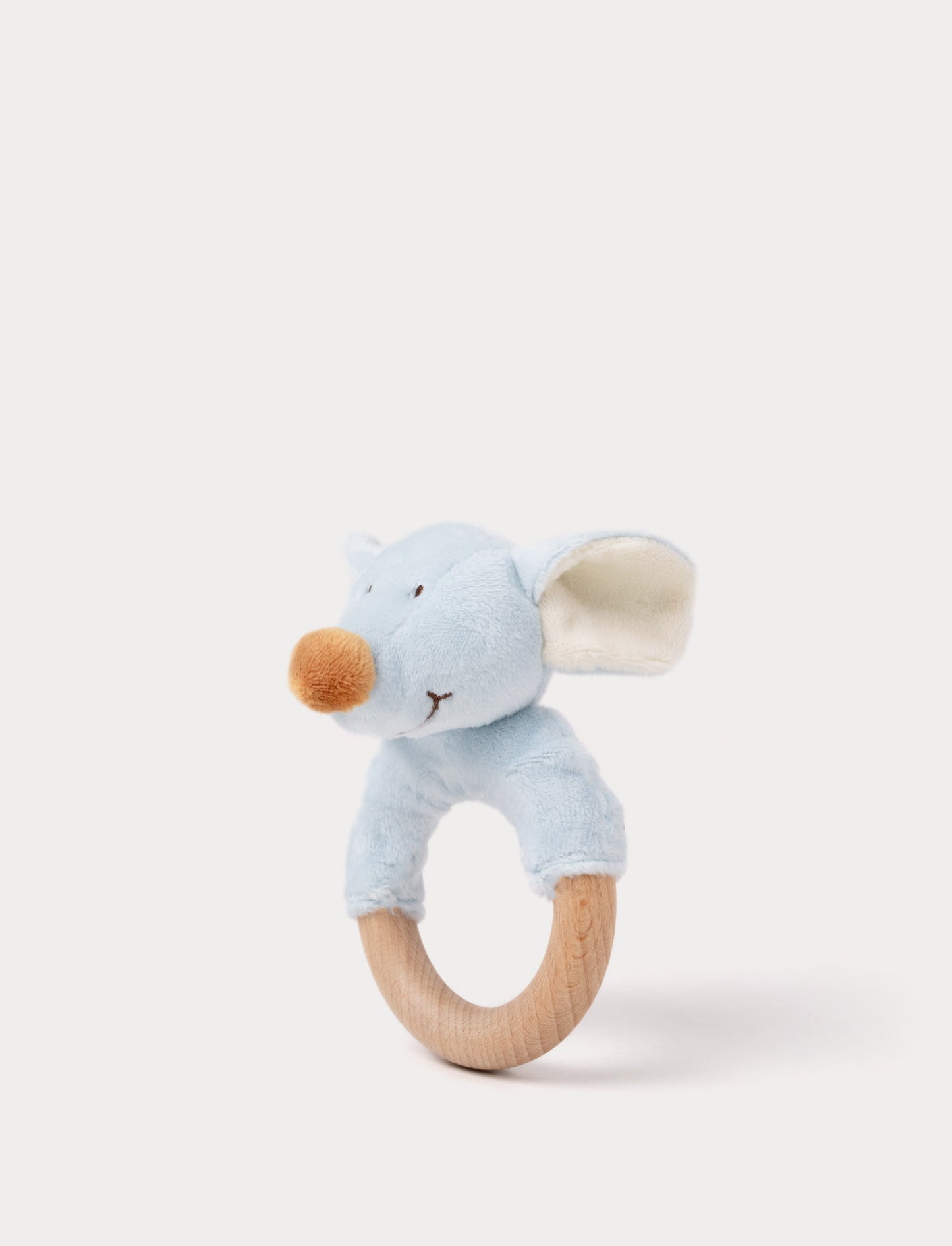 Diinglisar, Rattle with Wooden Ring, Mouse