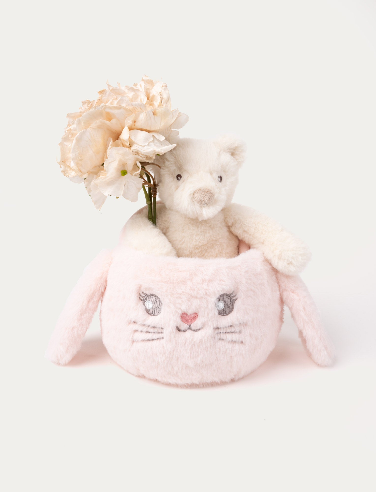 Cozy Bunny Basket – Soft and Practical Storage – Teddykompaniet