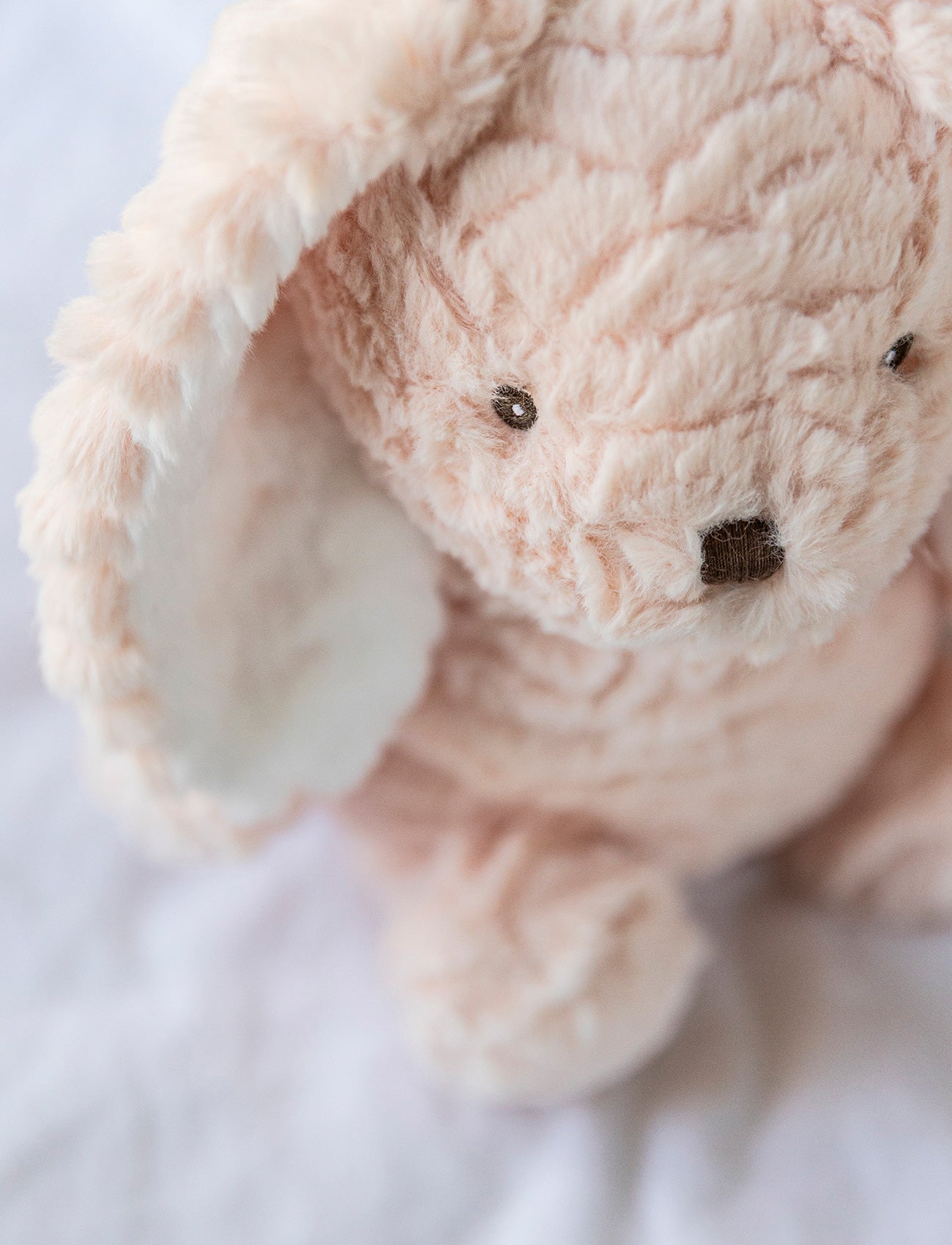 Heatable Stuffed Animal, Bunny with Wavy Fur