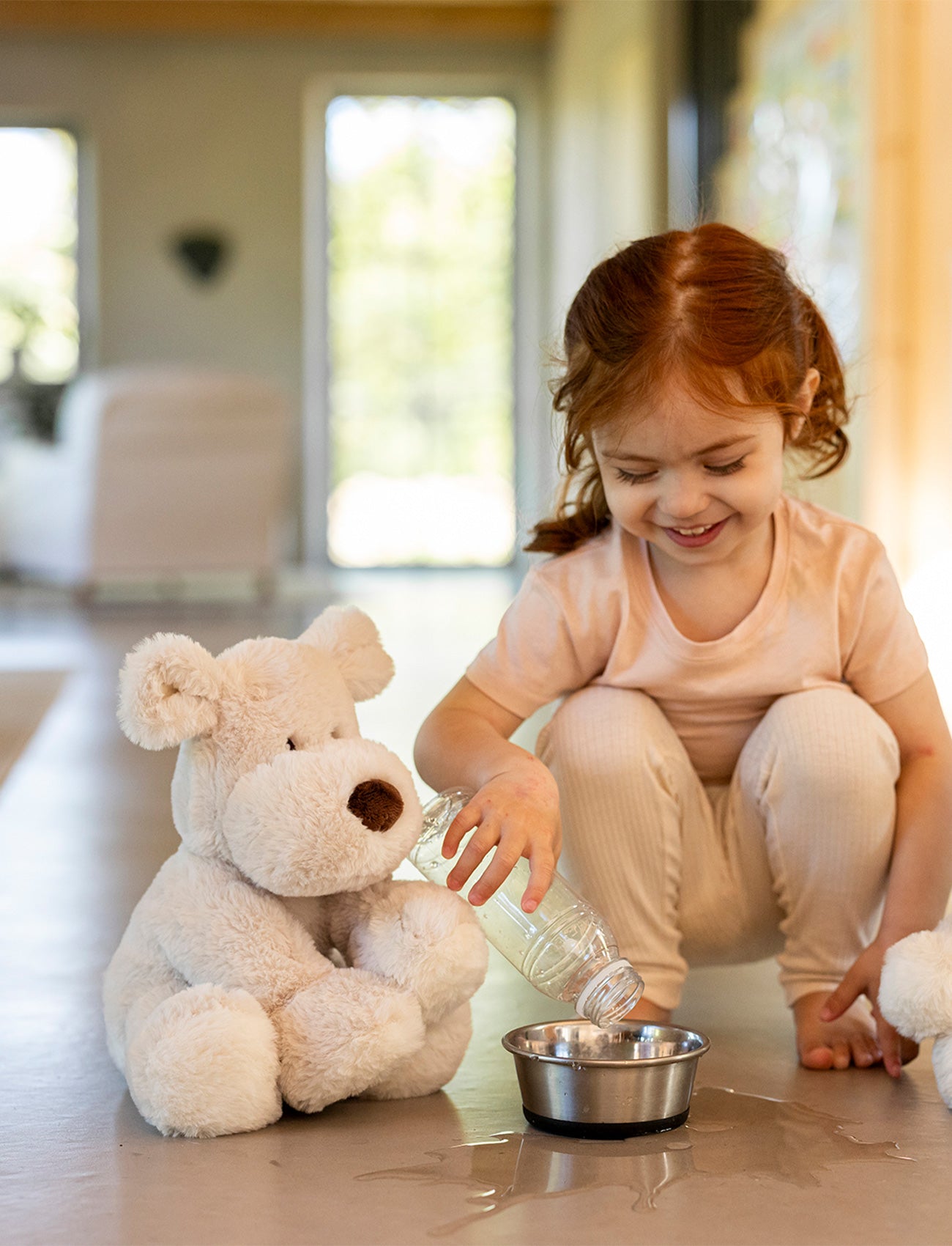 Teddy Mocca Dog – Luxurious and Soft Plush Toy in Beige