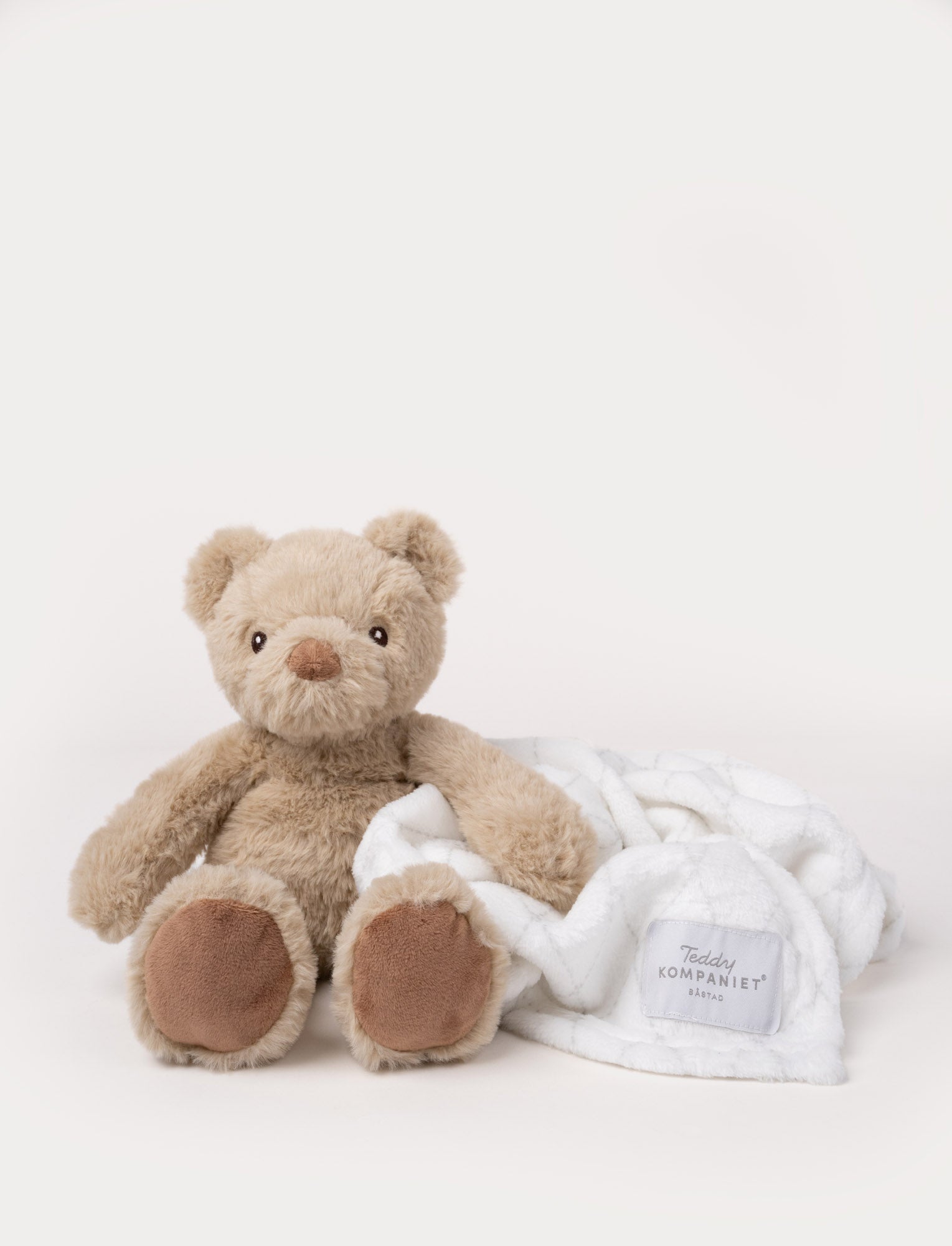 Fleece Blanket & Teddy Sven – Elegant Gift Set in Box – Teddykompaniet