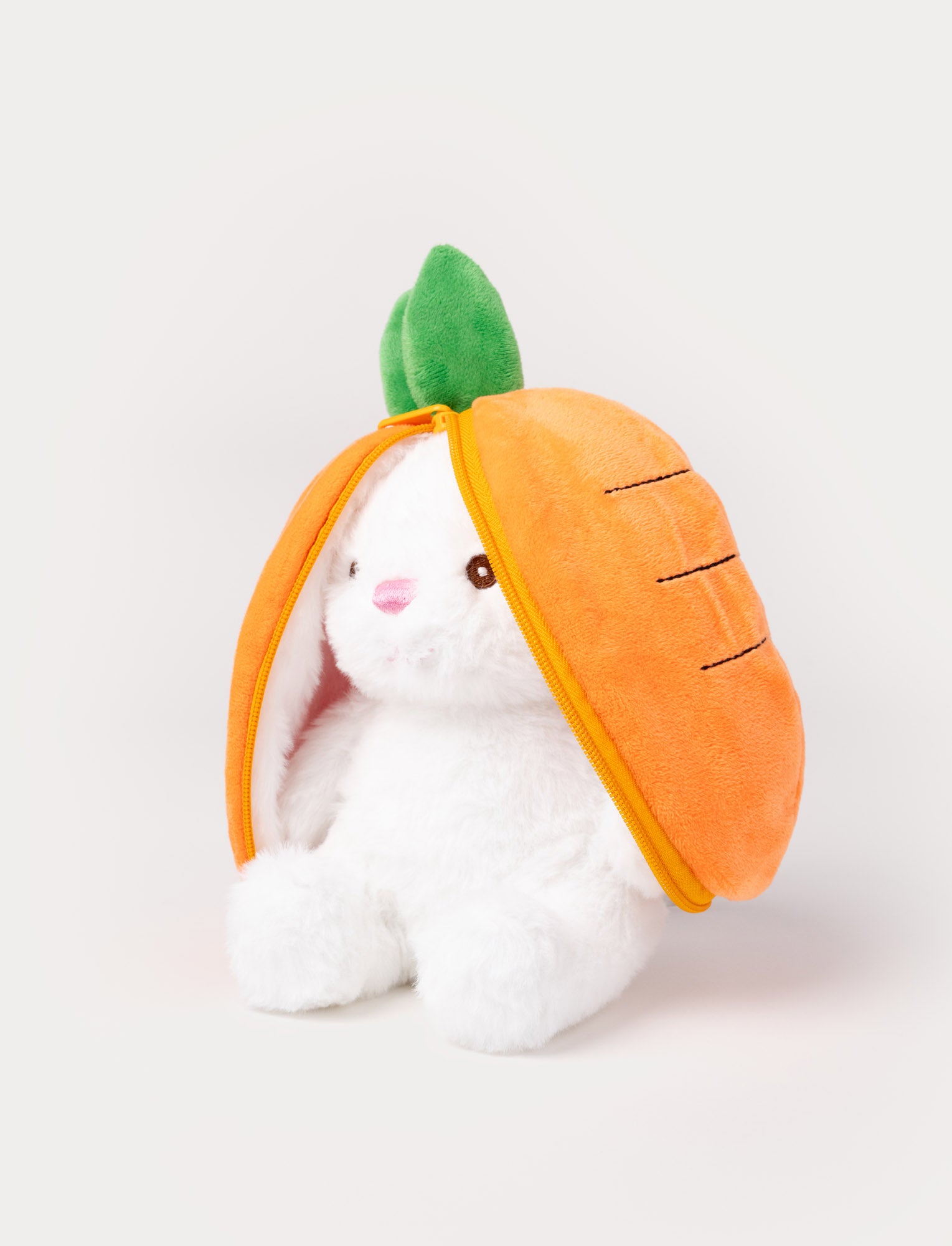 Bunny in Carrot – Plush Toy with Zipper & Surprise – Teddykompaniet