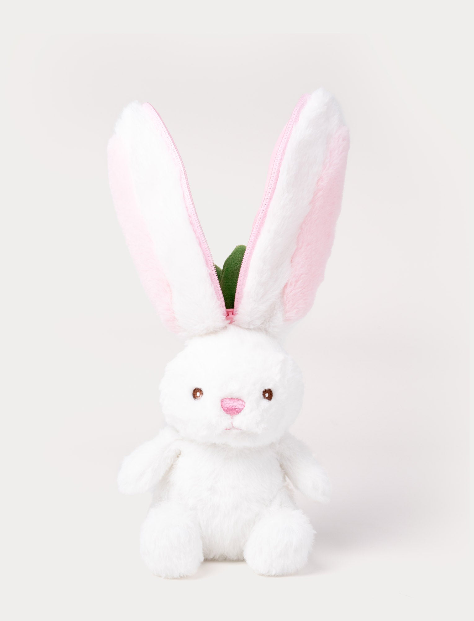 4✳B  Dot Bunny CandyStripeBunny Bunny in Strawberry – Plush Toy with Zipper & Surprise