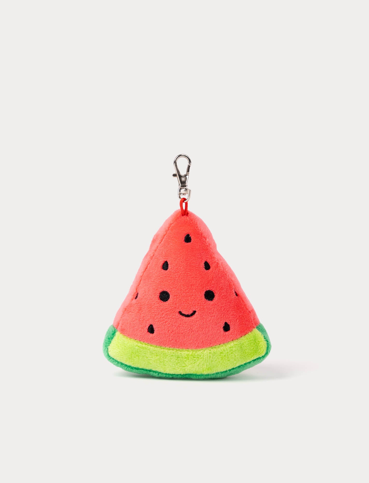  Image of Plush watermelon keychain on a white background
