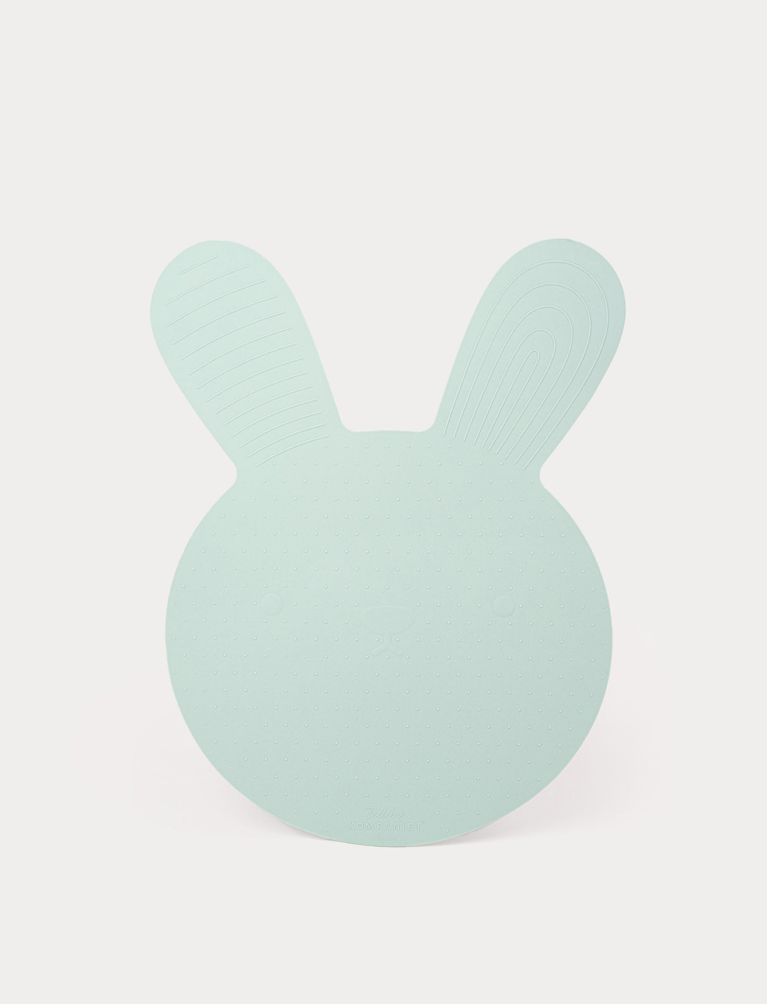  Image of Lightgreen bunny-shaped bath mat in silicone