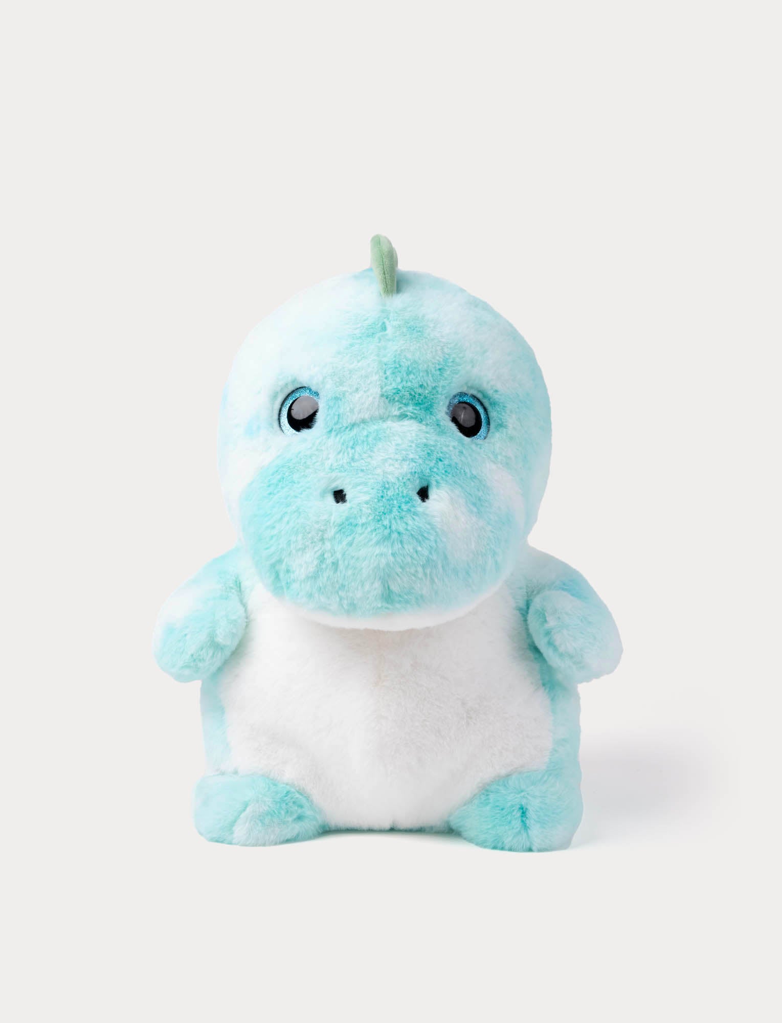  Image of Plush dino with a blue and white design 
