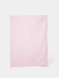 Pink cotton baby blanket