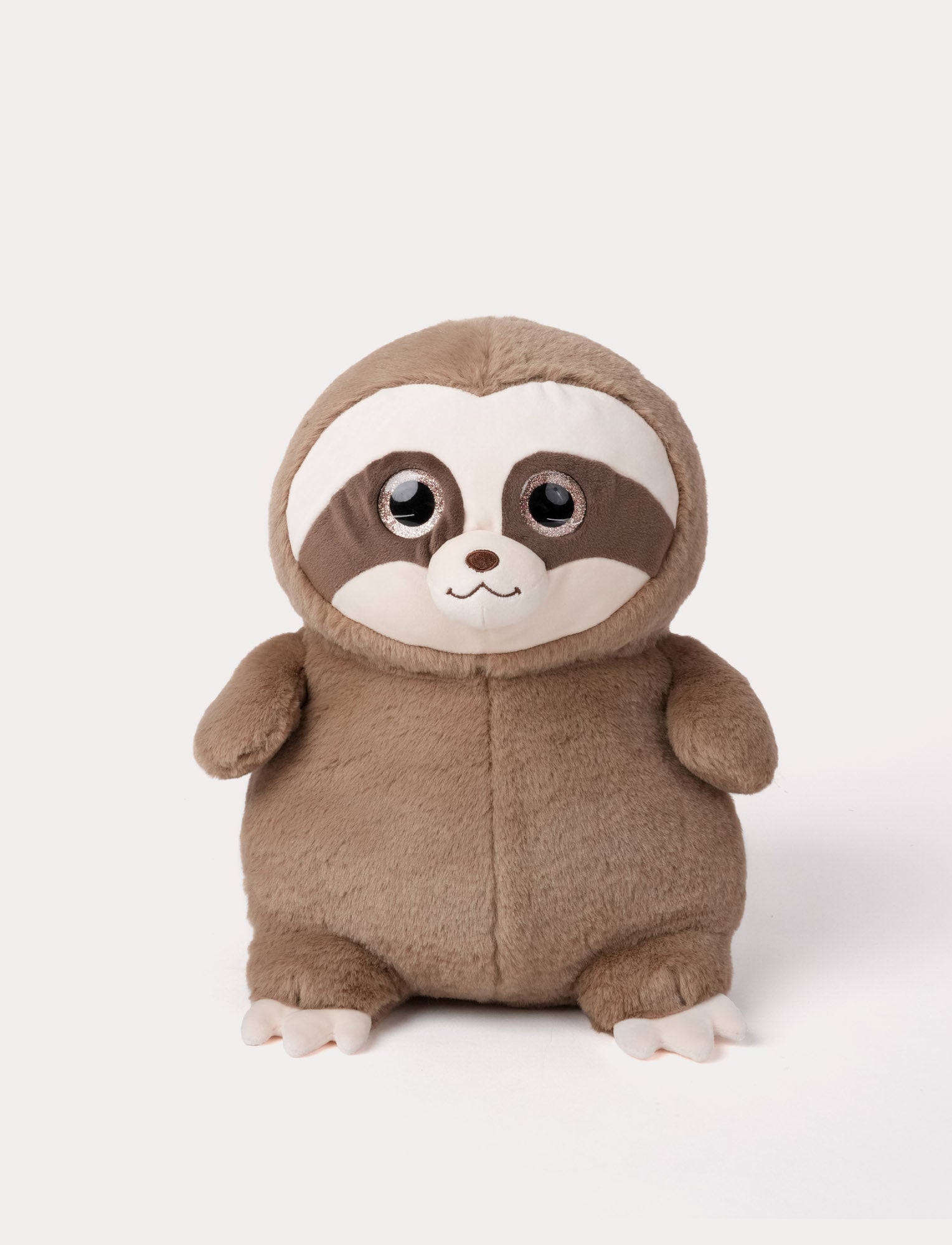  Image of Plush toy sloth on a white background